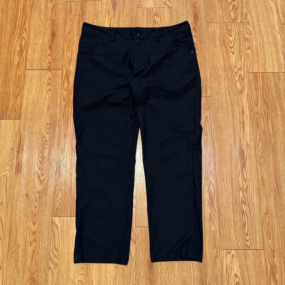 Lululemon Men's Commission Pants 36 Black Preppy Stretch Minimalist